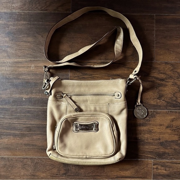 Sophia Caperelli Brown Leather Crossbody Bag - Picture 1 of 5